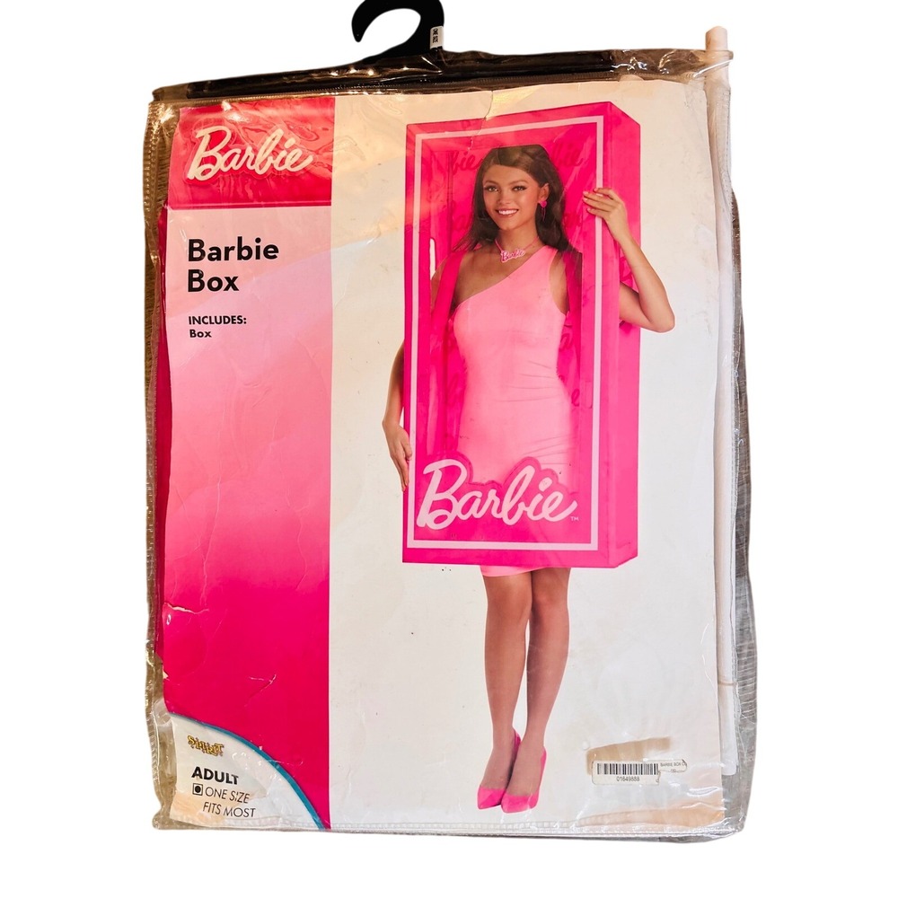 Barbie Box Costume Accessory Women OS Pink NEW Wearable Doll Box Halloween